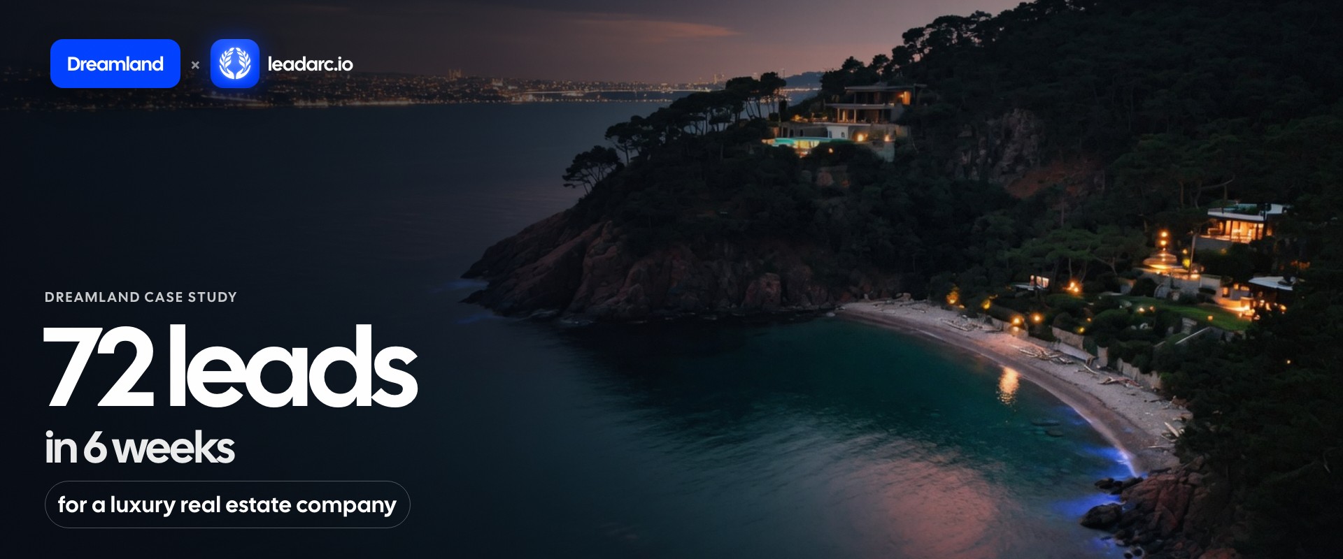 72 leads in 6 weeks for a luxury real estate company